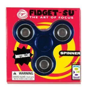 12 Wholesale FidgeT-Su Metallic Spinner