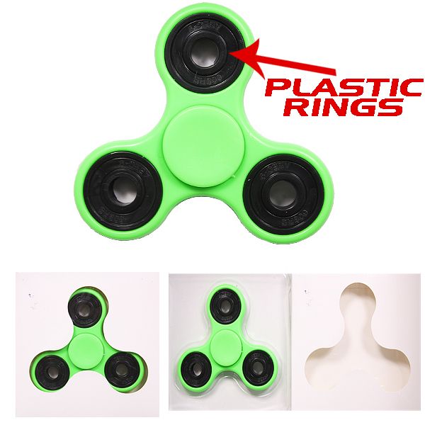 60 Wholesale Green Spinner 263 Plastic Rings