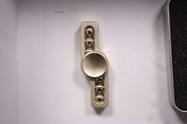 96 Wholesale Fidget Spinner Fingertips Gyro Aluminum With Steel BalL-Gold