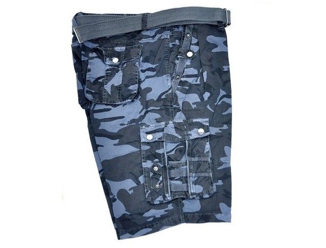 12 Pieces of Men's Cargo Shorts In Navy Color