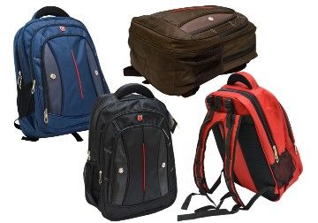 12 Wholesale 20" HeavY-Duty Laptop BackpacK-Blue