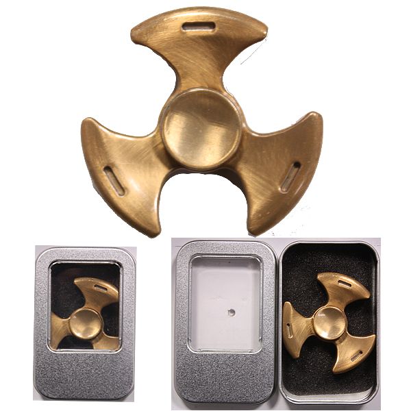 Pieces Metal Fidget Spinner Blade Gold Color - Fidget - at alltimetrading.com