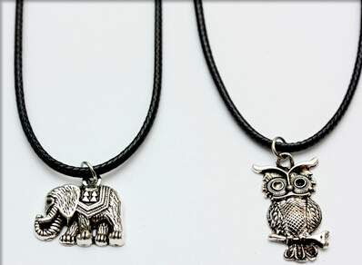 240 Pieces of Elephant/owl Pendant Necklace