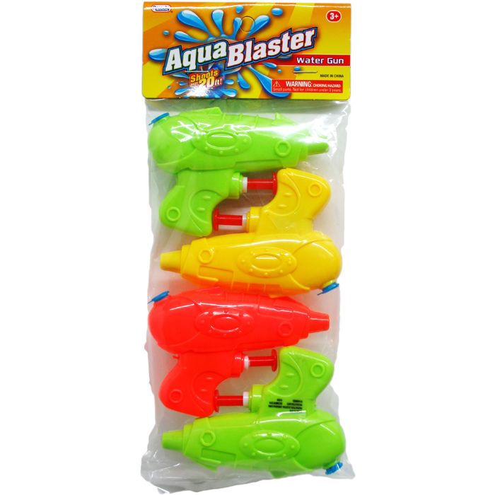 72 Pieces of 4pc 3.75" Water Toy Gun