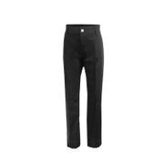 24 Pieces of Girl's Stretch Straight Leg Curve Pocket Pants In Black Size 4