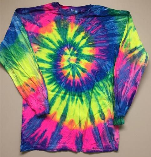 12 Wholesale Tie Dye T Neon Rainbow Assorted Sizes at - wholesalesockdeals.com