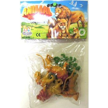96 pieces of Packaged Plastic Lion Animals