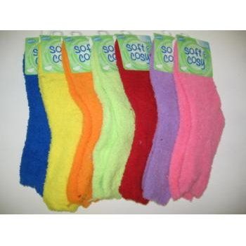144 Pairs of Women's Fuzzy Slipper Socks