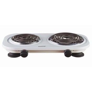 8 Pieces of Twin Electric Burner - White