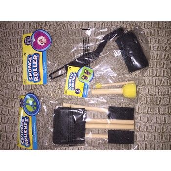 96 Pieces of Assortment Of Sponge Brushes And Rollers