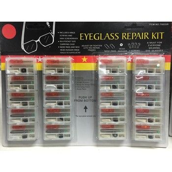 60 Pieces of Eyeglass Repair Kit