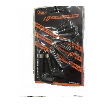 72 Pieces of 10 Piece Hex Key Ring Set