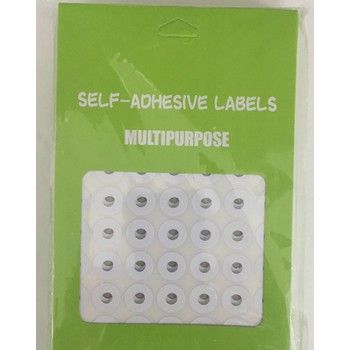 72 Pieces of 300 Self Adhesive White Reinforcement Labels