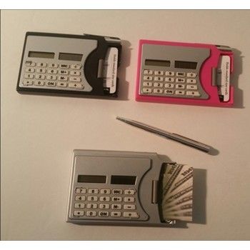 48 Pieces of Calculator With Business Card Dispenser & Pen