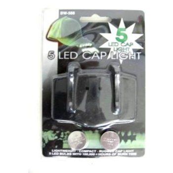 60 Pieces of Cap Light With 5 Bulb L.e.d. With Batteries
