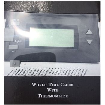 48 Pieces of World Time Clock With Thermometer