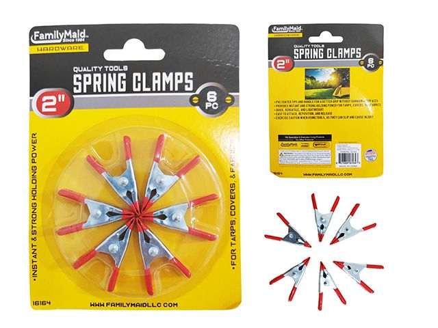 96 Pieces of 6 Piece Spring Clamps