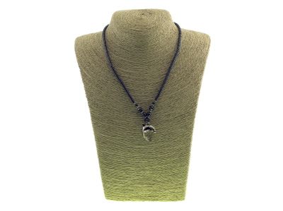 36 Pieces of Hematite Necklace With A Dolphin Charm
