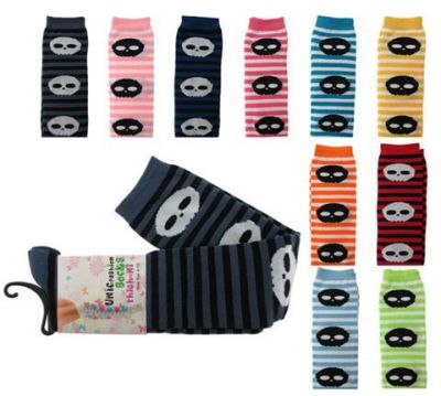 48 Pairs of Assorted Colored Thigh High Socks With Skulls And Stripes Designs
