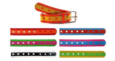 72 Pairs of Bright Striped And Dotted Design Fashion Belt