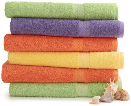 24 Pieces of Martex Staybright Solid Color Luxury Bath Towel 30 X 54 Violet