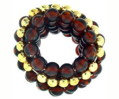 72 Pieces of MultI-Strand Beaded Hair Scrunchie