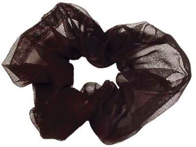 72 Pieces of Black Nylon Scrunchies