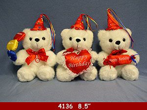 24 Wholesale 8.5" Birthday Bear