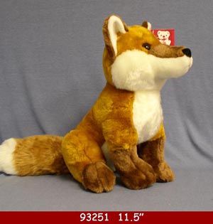 12 Wholesale 11" Plush Toy Fox