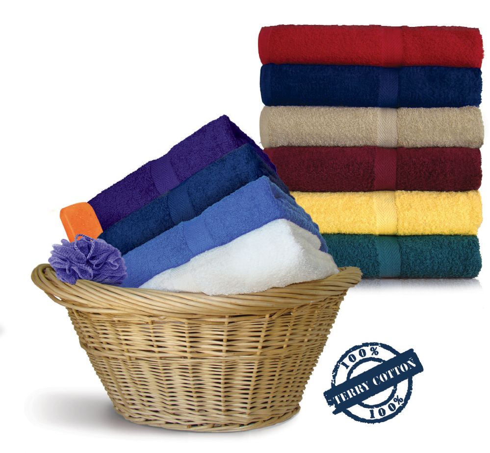 24 Wholesale Royal Comfort Luxury Bath Towels 30 X 52 Purple