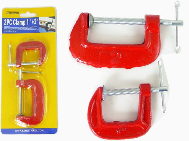 96 Pieces of 2pc G-Clamps 1'+2" Long