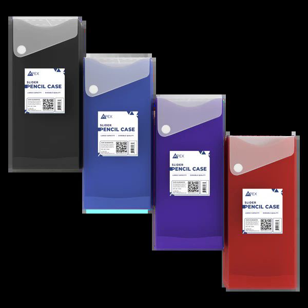 48 Pieces of Pencil Box Sliding Assorted Colors