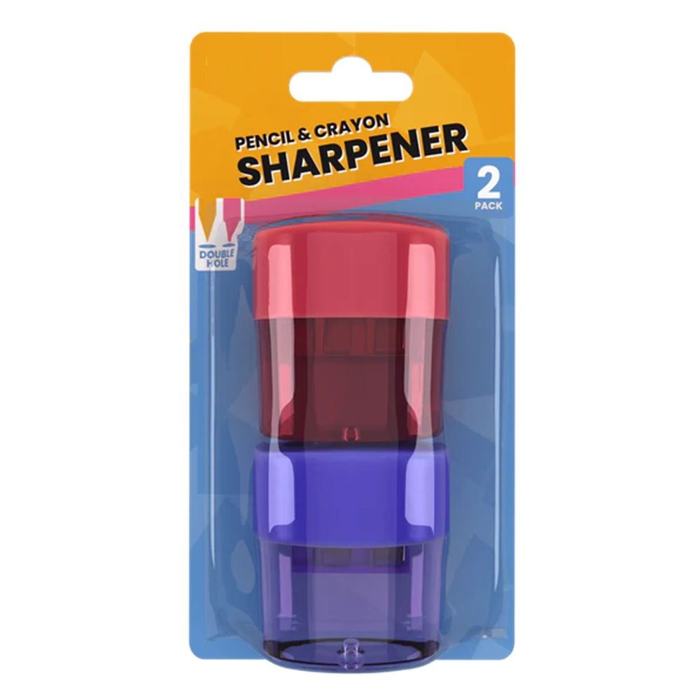 48 Pieces of Pencil & crayon Sharpener 2 -pack Assorted Colors