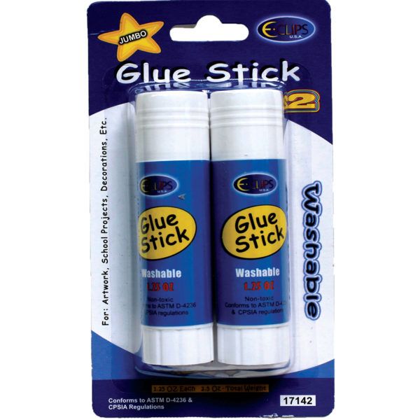 36 Packs of 2 Pack Jumbo Glue Stick