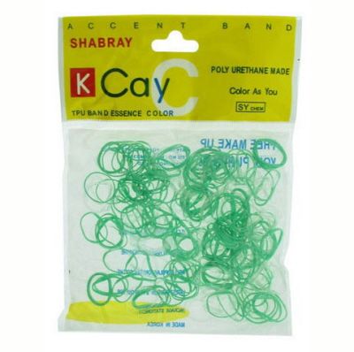 72 Pieces of Green And Clear Mini Rubber Bands