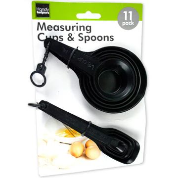 72 Pieces of 11pc Plastic Measuring Spoon Set