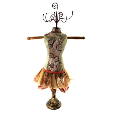 4 Pieces of Tan Ornate Jewelry Display Doll