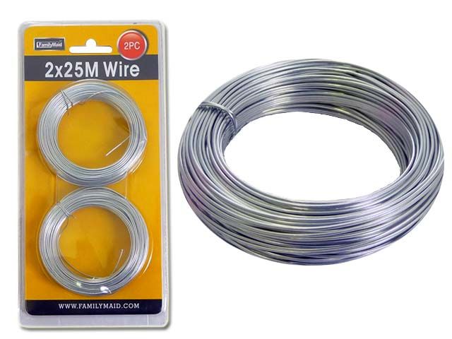 96 Pieces of 2pc Silver Wire, 25m Each
