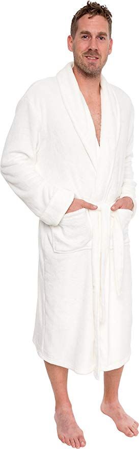 4 Pieces of Shawl Collar Bath Robes In Robe In White Cashmere