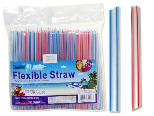 48 Wholesale 50 Pc Jumbo Flexible Straws