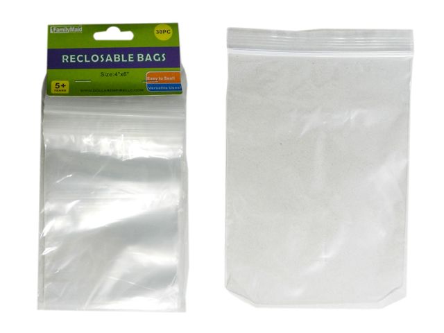 144 Wholesale 30 Piece Reclosable Bags