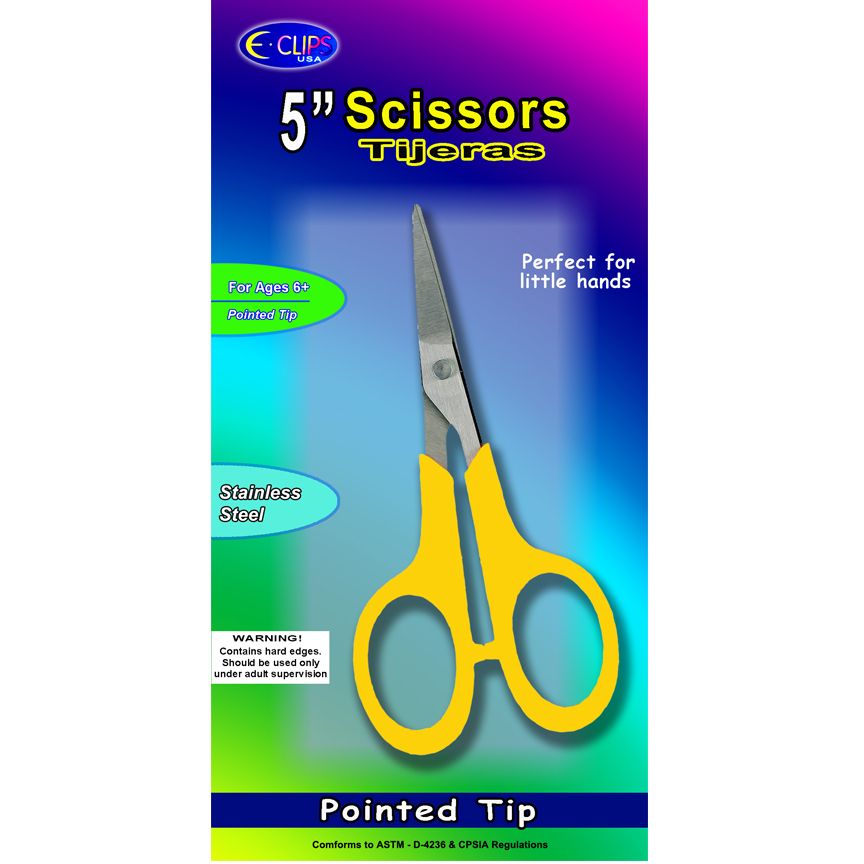 48 Wholesale 5 Inch Scissors - Pointed Tip