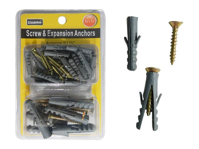 96 Pieces of Screws + Expansion Anchors Set