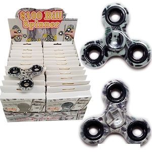72 Wholesale $100 Bill Hand Spinners