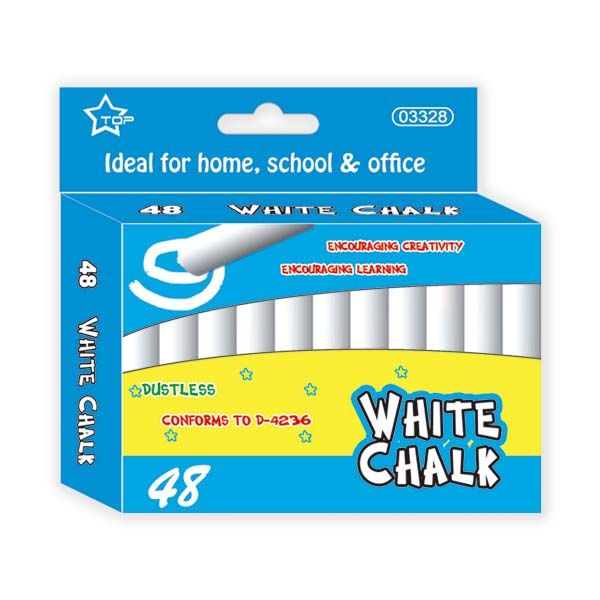 96 Wholesale Forty Eight Count White Chalks