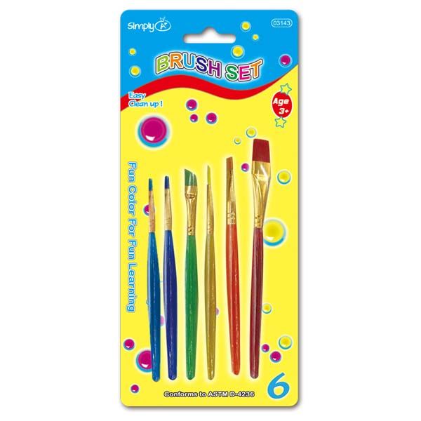 96 Pieces of 6 Count Painting Brush