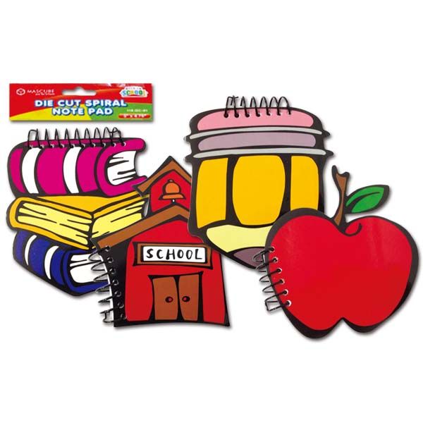 144 Pieces Die Cut Note Pad Notebooks at