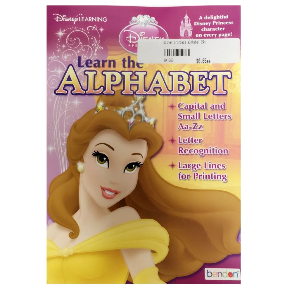 96 Wholesale Disney Princess Alphabet