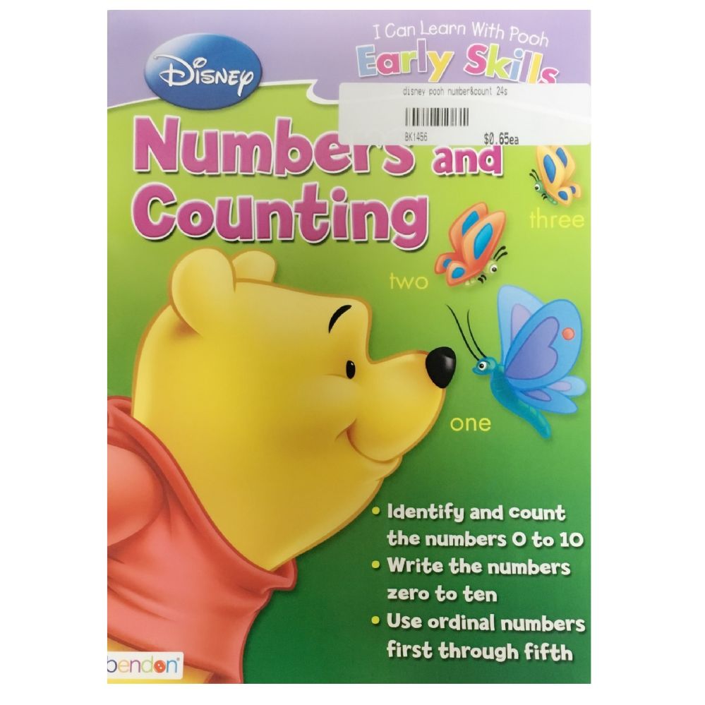 96 Wholesale Disney Pooh Number&count