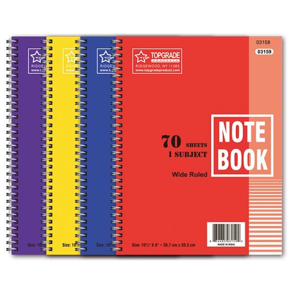 96 Pieces of 1 Subject 70 Count Notebook